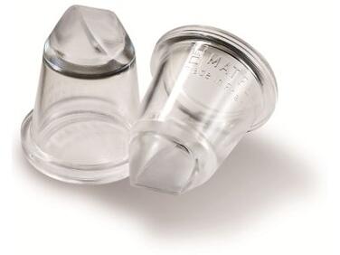 DOUILLES DROITES ROSE MATFER POUR DÉCORATION, LOT DE 2