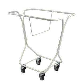 CHARIOT 4 ROUES POUR CORBEILLE A LINGE