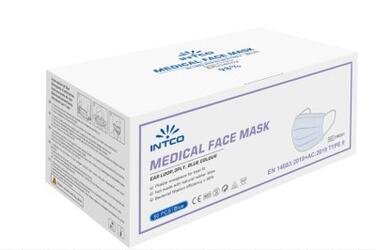 MASQUE MEDICAL HAUTE FILTRATION BLEU TYPE II 3 PLIS BTEX50