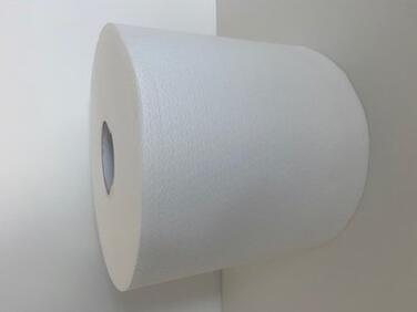 BOBINE D'ESSUYAGE DOUCE BLANC AIRLAID 24X40CM - 500FTS