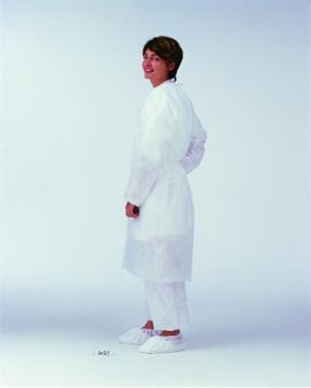 BLOUSE BLANCHE SANS POCHE AVEC LIEN PP 110CM X50