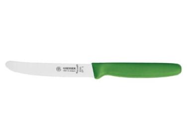 COUTEAU CRANTÉ MATFER MANCHE VERT 110MM - MATÉRIEL DE DÉCOUPE