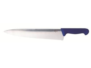 COUTEAU CRANTÉ MATFER BLEU - 310MM - MATÉRIEL DE DÉCOUPE