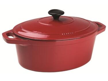 COCOTTE OVALE EN FONTE ROUGE MATFER 5,6L - CUISSON
