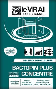 DETERGENT DESINF SOLS BACTOPIN PLUS CONC. MEDICAL 20MLX250