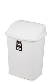 POUBELLE FLIP FLAP 26L BLANCHE