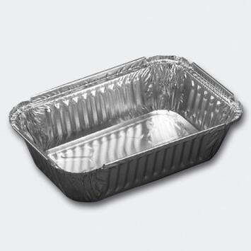 BARQUETTE 850ML 18.6X12X4.CM BORD RABATTABLE ALU SCT/100