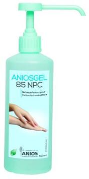 GEL HYDROALCOOLIQUE ANIOSGEL 85 NPC 500ML POMPE X12