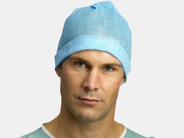 BONNET EN NON TISSE PERFORE BLEU C/5 BOITES X100