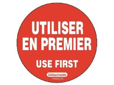 ÉTIQUETTE "UTILISER PREMIER" MATFER - ROULEAU DE 500