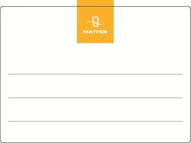 ÉTIQUETTES DÉTACHABLES MATFER 50X71MM, LOT DE 500
