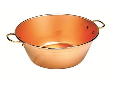 BASSINE À CONFITURE EN CUIVRE MATFER D.36CM ÉP. 1MM