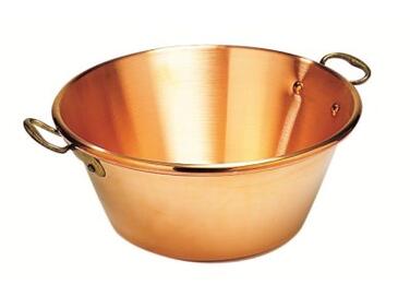 BASSINE À CONFITURE EN CUIVRE MATFER D.42CM ÉP. 2MM