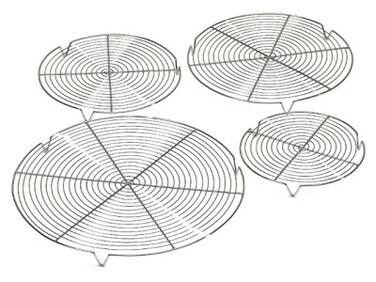 GRILLE RONDE CHROMÉE SUR PIEDS 320MM MATFER - CUISSON