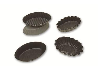 MOULE OVALE CANNÉLÉ EXOPAN MATFER, LOT DE 25