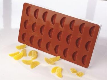 MOULE FLEX MATFER 24 QUARTIERS MANDARINE POUR BOULANGERIE ET PATISSERIE