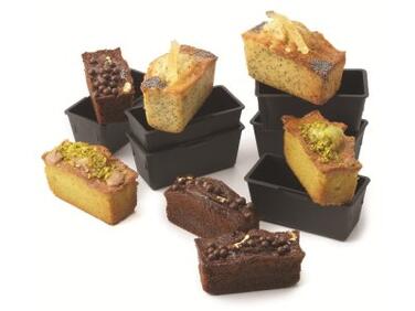 MOULES À CAKE EXOGLASS MATFER 90X40X40 MM, LOT DE 6