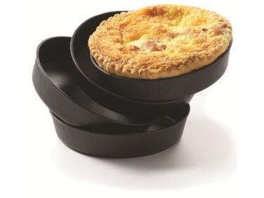 LOT DE 12 MOULES QUICHE EXOGLASS DIAMÈTRE 100MM MATFER