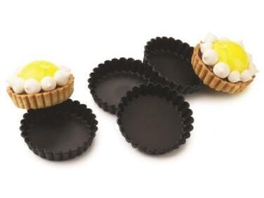 TARTELETTES CANNELEÉS EXOGLASS MATFER D80H18 LOT DE 12