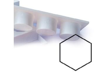 MOULE À GÂTEAU HEXAGONAL MATFER PLASTIQUE 40X10CM