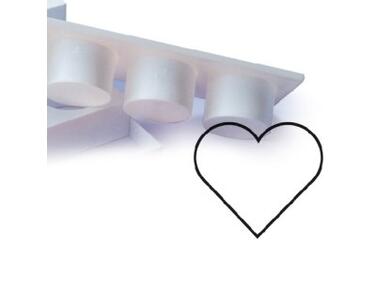 MOULE À GÂTEAU CŒUR EN PLASTIQUE MATFER 40X10CM