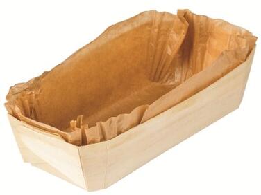 MOULE DE CUISSON EN BOIS MATFER 25X12CM - LOT DE 100