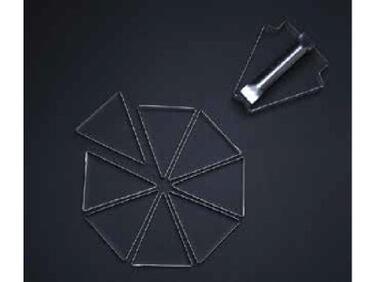 DÉCOUPOIR TRIANGLE MOSAÏQUE INOX MATFER POUR BOULANGERIE ET PÂTISSERIE