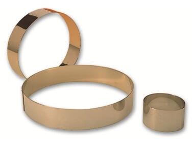CERCLE À MOUSSE MATFER INOX 180X45 MM - BOULANGERIE ET PATISSERIE