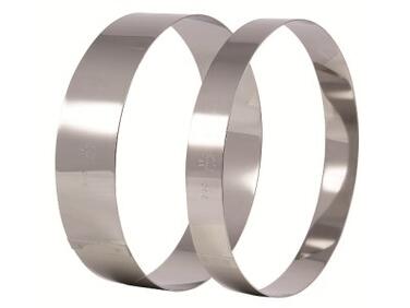 CERCLE À TARTE INOX MATFER 60MM - LOT DE 6