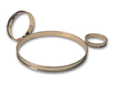 CERCLE À TARTE INOX MATFER LOT DE 6 - PÂTISSERIE