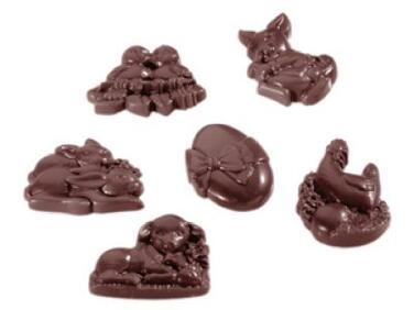 MOULE PÂQUES MATFER 3X6 SUJETS SANS BPA 275X135MM