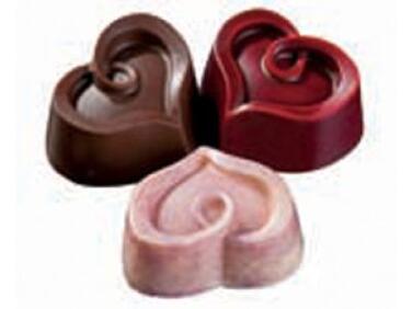 PLAQUE CHOCOLAT MATFER 30 CŒURS - DÉMOULAGE AISÉ 275X135 MM
