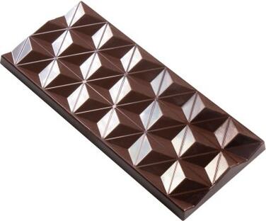 SET DE 3 TABLETTES CHOCOLAT GÉOMÉTRIQUES - MATFER - RÉSISTANTES