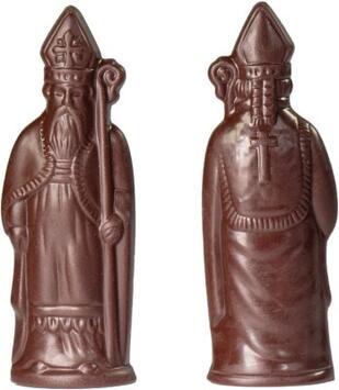 PLAQUE CHOCOLAT 4 ST NICOLAS H90 - MOULE TRANSPARENT MATFER