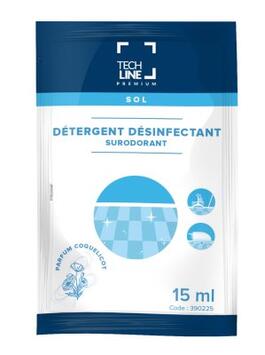 DETERGENT DESINF. SURODORANT TECHLINE COQUELICOT 15ML CX250