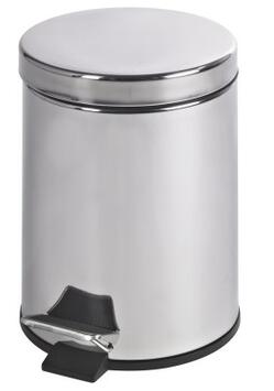 POUBELLE 3L TECHLINE A PEDALE INOX