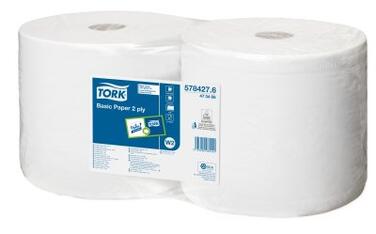 BOBINE DC 1000FTS BLANC TORK W1/W2 2PLIS 21X33.5CM X2