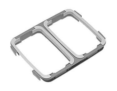 ADAPTATEUR SUPPORT SAC 2X70L GRIS TECHLINE