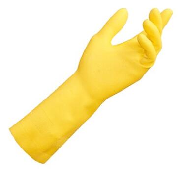 GANTS DE MÉNAGE VITAL 124 JAUNE LATEX TAILLE 6 (LOT DE 10)