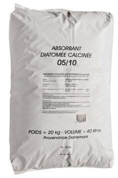 Absorbant Minéral Naturel Terre de Diatomée - Sac 20KG