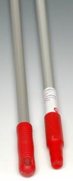 MANCHE ALIMENTAIRE ALUMINIUM ANODISE 1.40M D25MM POIGNEE RGE