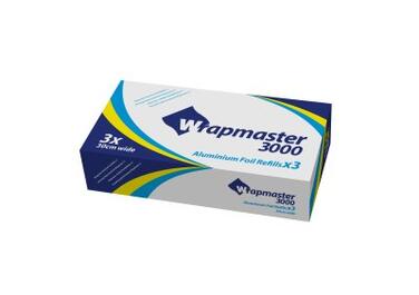 PAPIER ALUMINIUM 90X0,30M WRAPMASTER 3000 RECHARGE C/3