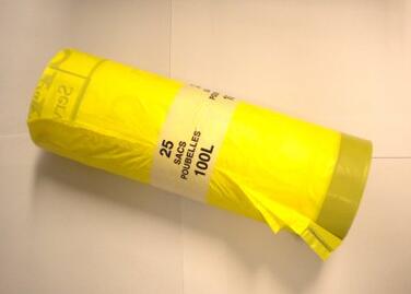 SAC 100L DASRI NFX30501 EP 28µ 820X900MM LC JAUNE C/8X25