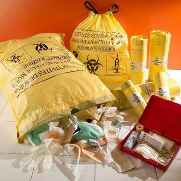 SAC 50L DASRI NFX30501 EP 23µ 680X750MM LC JAUNE C/20X25