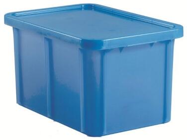 BAC MATFER BLEU AVEC COUVERCLE 55L - 600X400X335MM TRAÇABILITÉ & STOCKAGE