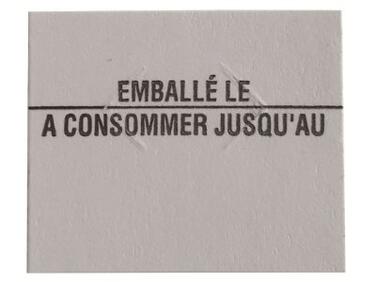 ÉTIQUETTES DATE EMBALLAGE/DLC MATFER - LOT DE 8 ROULEAUX 1750
