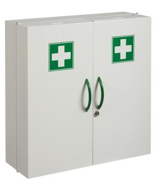 ARMOIRE À PHARMACIE ROSSIGNOL CLINIX 2 PORTES BLANC - ACIER ANTI-UV