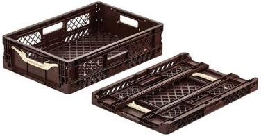 BAC PLIABLE MARRON MATFER 60X40X15CM POUR BOULANGERIE - POLYPROPYLÈNE