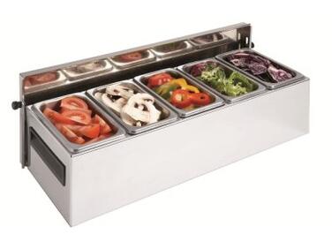 CONDIBOX MATFER AVEC 5 BACS GN 1/9 POUR ROBOT CULINAIRE