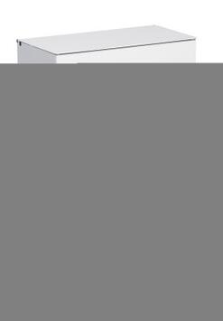 POUBELLE MURALE BLANKA 10L ACIER ANTI-UV BLANC AVEC ÉTRIER